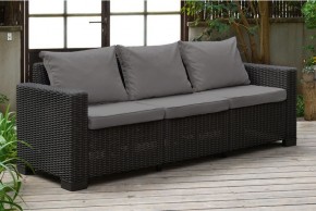 Диван Калифорния 3-х местный (California 3 Sofa), графит в Озерске - ozersk.mebel24.online | фото 1