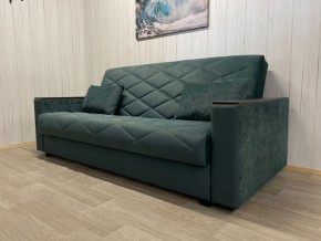 Диван Престиж-15 (НПБ+МДФ) велюр Sensey bottle green в Озерске - ozersk.mebel24.online | фото