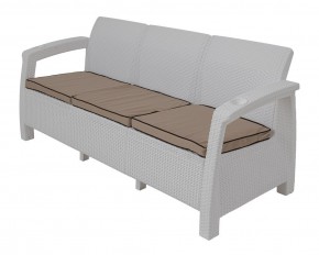 Диван Yalta Premium Sofa 3 Set (Ялта) белый (+подушки под спину) в Озерске - ozersk.mebel24.online | фото