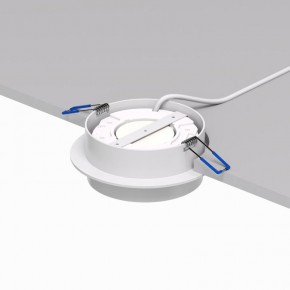DK2090-WH Встраиваемый светильник FLAT, IP 20, до 15 Вт, GX53, LED, белый, алюминий в Озерске - ozersk.mebel24.online | фото 3