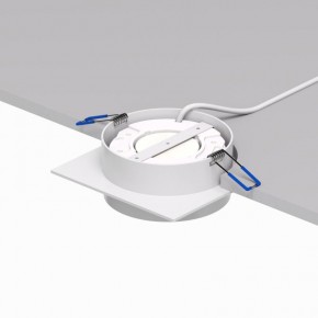 DK2091-WH Встраиваемый светильник FLAT, IP 20, до 15 Вт, GX53, LED, белый, алюминий в Озерске - ozersk.mebel24.online | фото