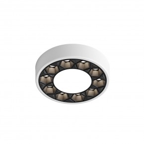 DK2440-WB Встраиваемый светильник DUAL 5+5 Вт, LED 4000K, IP 20, d90mm, белый/черный, алюминий/акрил в Озерске - ozersk.mebel24.online | фото 4