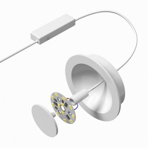 DK2700-WH Встраиваемый светильник, IP 20, 7 Вт, LED 3000, белый, алюминий в Озерске - ozersk.mebel24.online | фото 5