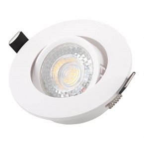 DK3020-WH Встраиваемый светильник, IP 20, 10 Вт, GU5.3, LED, белый, пластик в Озерске - ozersk.mebel24.online | фото 2