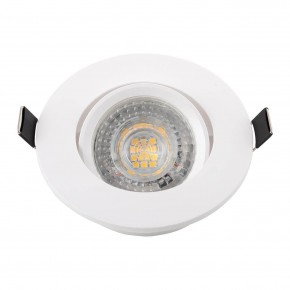 DK3020-WH Встраиваемый светильник, IP 20, 10 Вт, GU5.3, LED, белый, пластик в Озерске - ozersk.mebel24.online | фото 4
