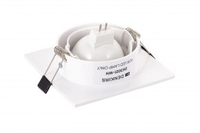 DK3021-WH Встраиваемый светильник, IP 20, 10 Вт, GU5.3, LED, белый, пластик в Озерске - ozersk.mebel24.online | фото 3