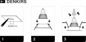 DK3021-WH Встраиваемый светильник, IP 20, 10 Вт, GU5.3, LED, белый, пластик в Озерске - ozersk.mebel24.online | фото 5