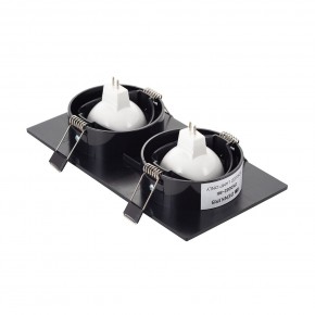 DK3022-BK Встраиваемый светильник, IP 20, 10 Вт, GU5.3, LED, черный, пластик в Озерске - ozersk.mebel24.online | фото 3