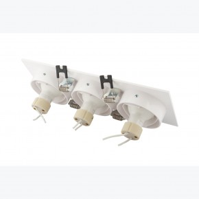 DK3023-WH Встраиваемый светильник, IP 20, 10 Вт, GU5.3, LED, белый, пластик в Озерске - ozersk.mebel24.online | фото 4