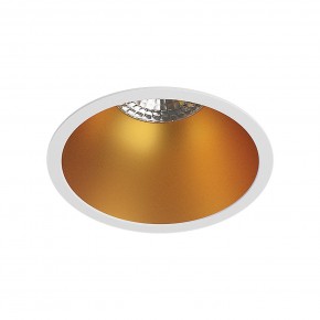 DK3026-WG Встраиваемый светильник, IP 20, 10 Вт, GU5.3, LED, белый/золотой, пластик в Озерске - ozersk.mebel24.online | фото 1