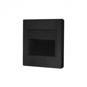DK3050-BK Светильник встраиваемый в стену, IP 20, LED 3000, 1 Вт, черный пластик в Озерске - ozersk.mebel24.online | фото