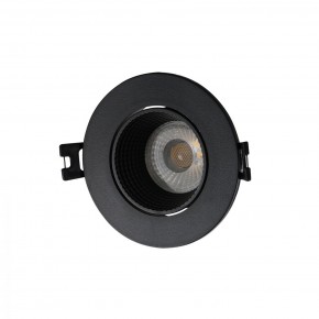 DK3061-BK Встраиваемый светильник, IP 20, 10 Вт, GU5.3, LED, черный/черный, пластик в Озерске - ozersk.mebel24.online | фото 1