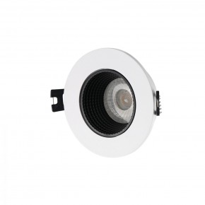 DK3061-WH+BK Встраиваемый светильник, IP 20, 10 Вт, GU5.3, LED, белый/черный, пластик в Озерске - ozersk.mebel24.online | фото 1