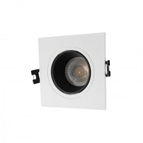 DK3071-WH+BK Встраиваемый светильник, IP 20, 10 Вт, GU5.3, LED, белый/черный, пластик в Озерске - ozersk.mebel24.online | фото