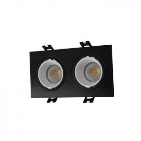 DK3072-BK+WH Встраиваемый светильник, IP 20, 10 Вт, GU5.3, LED, черный/белый, пластик в Озерске - ozersk.mebel24.online | фото 1