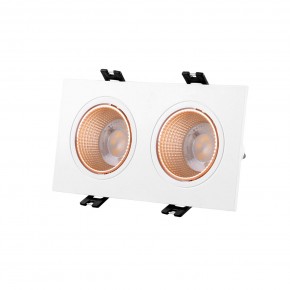 DK3072-WBR Встраиваемый светильник, IP 20, 10 Вт, GU5.3, LED, белый/бронзовый, пластик в Озерске - ozersk.mebel24.online | фото 1