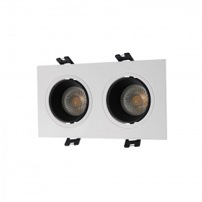 DK3072-WH+BK Встраиваемый светильник, IP 20, 10 Вт, GU5.3, LED, белый/черный, пластик в Озерске - ozersk.mebel24.online | фото 1