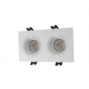 DK3072-WH Встраиваемый светильник, IP 20, 10 Вт, GU5.3, LED, белый/белый, пластик в Озерске - ozersk.mebel24.online | фото 1