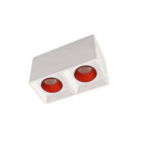 DK3085-WH+RD Светильник накладной IP 20, 10 Вт, GU5.3, LED, белый/красный, пластик в Озерске - ozersk.mebel24.online | фото 1