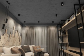 DK3090-BK+CH Светильник накладной IP 20, 10 Вт, GU5.3, LED, черный/хром, пластик в Озерске - ozersk.mebel24.online | фото 2