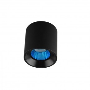DK3090-BK+CY Светильник накладной IP 20, 10 Вт, GU5.3, LED, черный/голубой, пластик в Озерске - ozersk.mebel24.online | фото