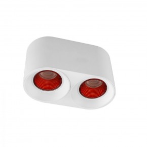 DK3096-WH+RD Светильник накладной IP 20, 10 Вт, GU5.3, LED, белый/красный, пластик в Озерске - ozersk.mebel24.online | фото 1