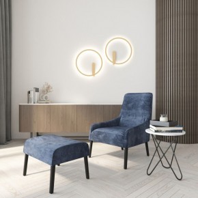 DK5035-SG Бра ROUND со светодиодом, IP20, 24W, 3000/4000/6500K, матовое золото, алюминий в Озерске - ozersk.mebel24.online | фото