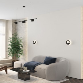 DK5060-BK Бра ORBIT, IP20, 3000К, LED, 10 Вт, черный матовый, алюминий в Озерске - ozersk.mebel24.online | фото 6