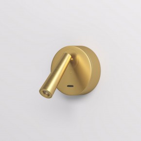 DK5072-SB Бра SHINE WALL со светодиодом, D104*H68, IP20, 3000К, 3W, RA?90, сатинированная латунь, алюминий в Озерске - ozersk.mebel24.online | фото 2