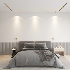 DK5072-SB Бра SHINE WALL со светодиодом, D104*H68, IP20, 3000К, 3W, RA?90, сатинированная латунь, алюминий в Озерске - ozersk.mebel24.online | фото 4