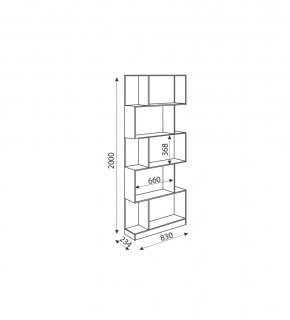 Дуглас (подростковая) М05 Стеллаж в Озерске - ozersk.mebel24.online | фото 2