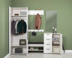 ЭЙР прихожая (модульная) Белый Шагрень в Озерске - ozersk.mebel24.online | фото 2