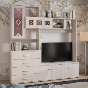 Гостиная Белла центральная секция (ясень белый) в Озерске - ozersk.mebel24.online | фото 3
