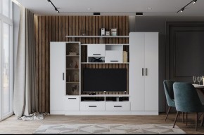 Гостиная Оскар-5 Белый в Озерске - ozersk.mebel24.online | фото