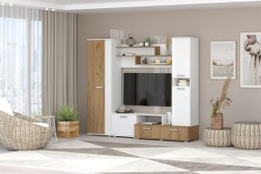 Гостиная Юна (Белый текстурный/Дуб крафт золотой) в Озерске - ozersk.mebel24.online | фото 3