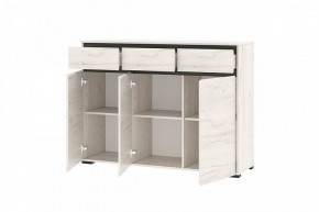 ГРЕТТА Комод 3С3Я 3дв, 3ящ (дуб крафт) в Озерске - ozersk.mebel24.online | фото 2