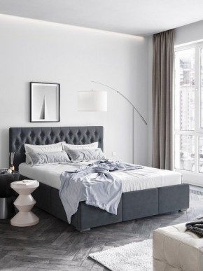 Интерьерная Кровать Октавия Серый 1600х2000 в Озерске - ozersk.mebel24.online | фото