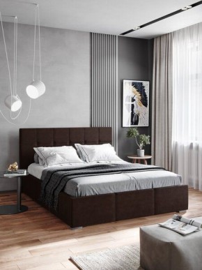 Интерьерная Кровать Рио 1.6 Ортопед на опорах Коричневый  в Озерске - ozersk.mebel24.online | фото
