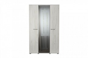 ИТАЛИЯ ШК-1300 Шкаф 3дв с зеркалом (дуб крафт белый) в Озерске - ozersk.mebel24.online | фото 1