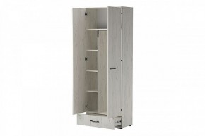 ИТАЛИЯ ШК1Я-800 Шкаф 2дв, 1ящ (дуб крафт белый) в Озерске - ozersk.mebel24.online | фото 2