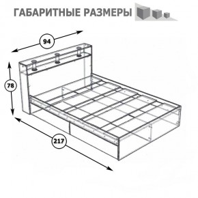 Камелия Кровать 0900, цвет белый, ШхГхВ 93,5х217х78,2 см., сп.м. 900х2000 мм., без матраса, основание есть в Озерске - ozersk.mebel24.online | фото 5