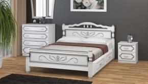 КАРИНА-5 Кровать из массива 1600 с 2-мя ящиками в Озерске - ozersk.mebel24.online | фото 1
