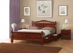 КАРИНА-5 Кровать из массива 1600 с 2-мя ящиками в Озерске - ozersk.mebel24.online | фото 3