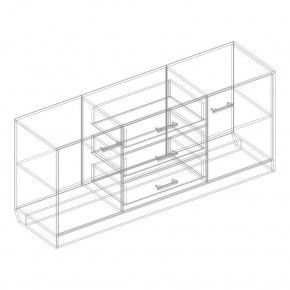 Комод 2 ств. с 3 ящиками "Милана" в Озерске - ozersk.mebel24.online | фото 2