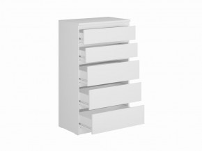 Комод КАСТОР с пятью ящиками, цвет белый в Озерске - ozersk.mebel24.online | фото 2