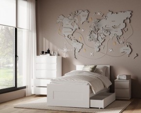 Комод КАСТОР с пятью ящиками, цвет белый в Озерске - ozersk.mebel24.online | фото 3