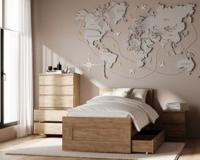Комод КАСТОР с пятью ящиками, цвет Дуб Сонома в Озерске - ozersk.mebel24.online | фото 3