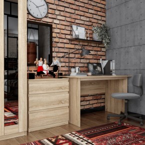 Комод КАСТОР с тремя ящиками, цвет Дуб Сонома в Озерске - ozersk.mebel24.online | фото 3