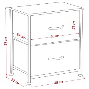 Комод Leset Линкс 2 ящ. (к/з), Каркас Белый, ящики Белые в Озерске - ozersk.mebel24.online | фото 8