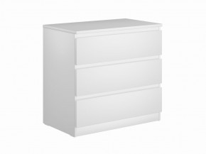 Комод МАЛЬТА с тремя выдвижными ящиками, цвет белый в Озерске - ozersk.mebel24.online | фото